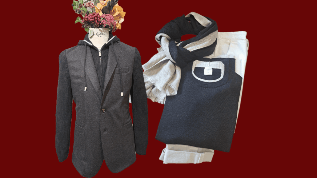 Sportliches Sakko mit Strickarm von Eleventy, Chino Masons